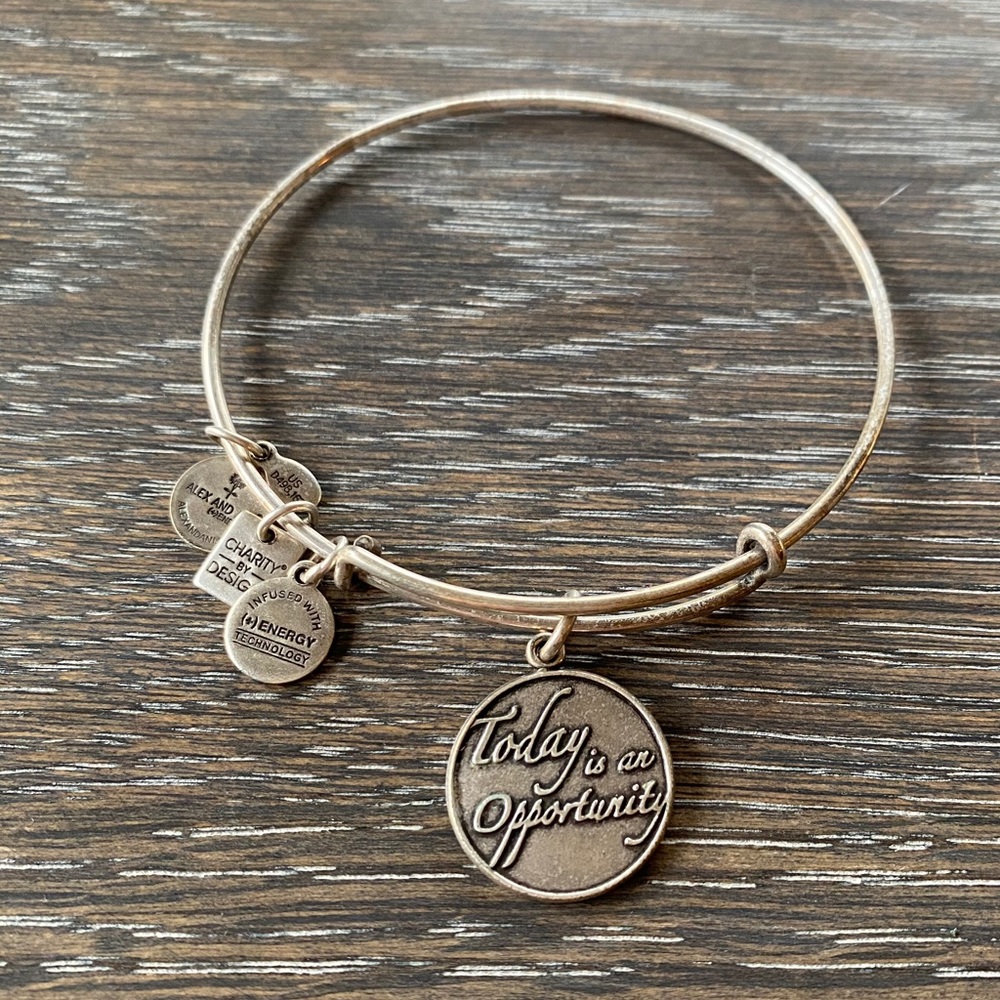 2/$20 Alex and Ani Today is an Opportunity silver